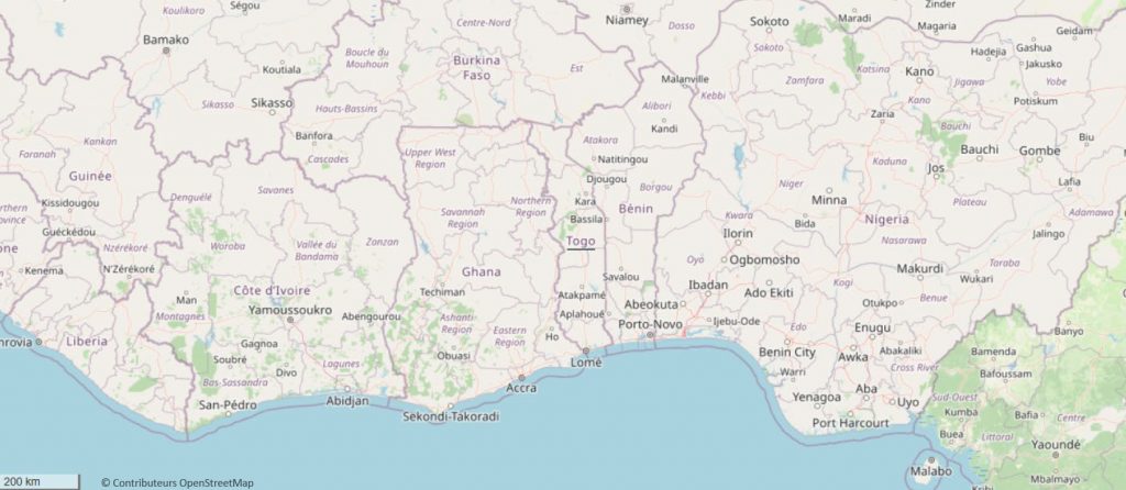 Carte Togo ESB2