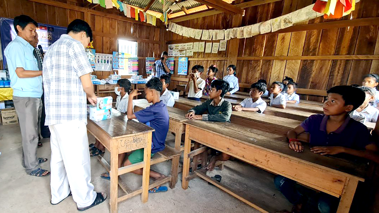 classe d'éducation non formelle Cambodge