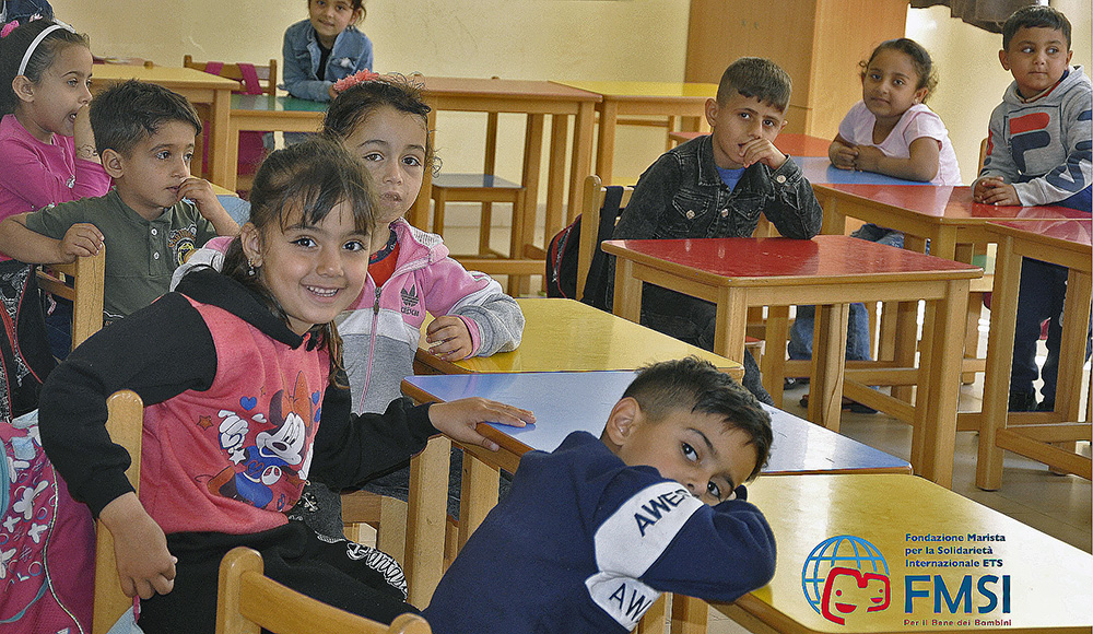 Enfants au Liban bénéficiaires du projet Fratelli