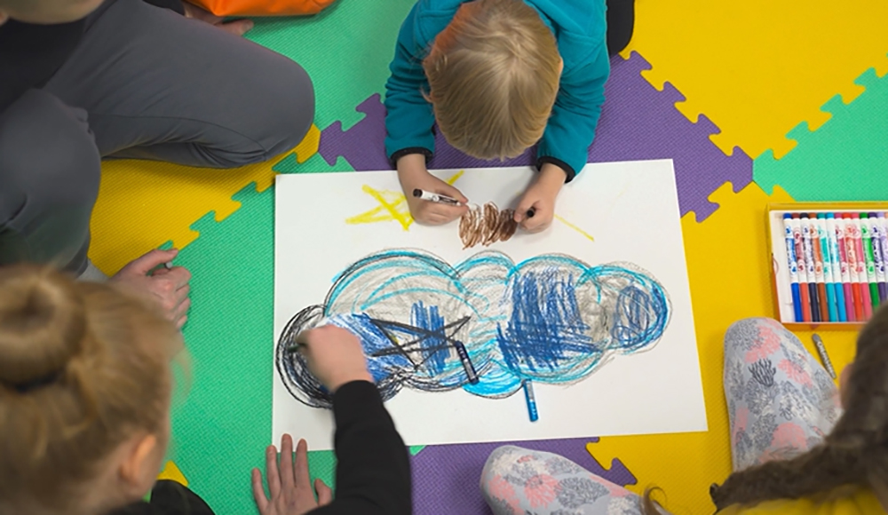 Atelier dans l'espace résilience à Kiev