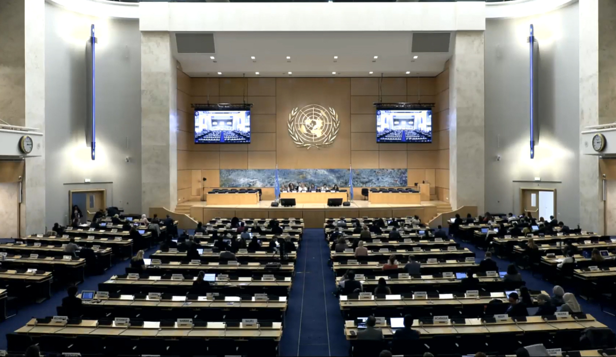Salle 20 du Conseil des droits de l'homme des Nations unies
