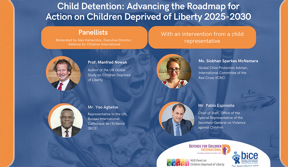 Side event 61e session du conseil des droits de l'homme : lutte contre la privation de libertés des mineurs